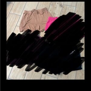Tan skims shorts size medium
